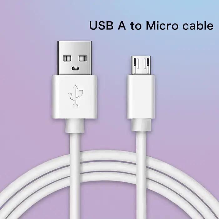 Câble de charge USB A vers Micro pour Android, compatible avec les banques d'alimentation, pour Sams
