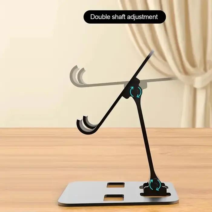 Support de téléphone de bureau pliable universel en alliage d'aluminium, support métallique pour iPh