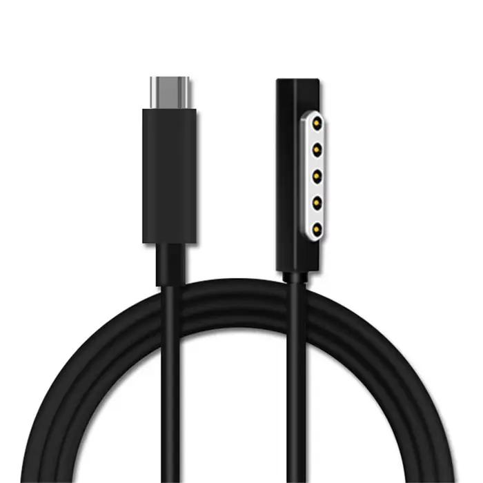 Adaptateur de chargeur USB Type C PD, câble de charge rapide, alimentation pour Microsoft Surface PR