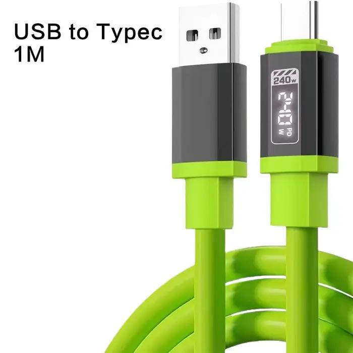 Câble de données USB vers type-c, type-c vers type-c 240 W, pour Huawei Xiaomi Samsung OPPO VIVO (pa