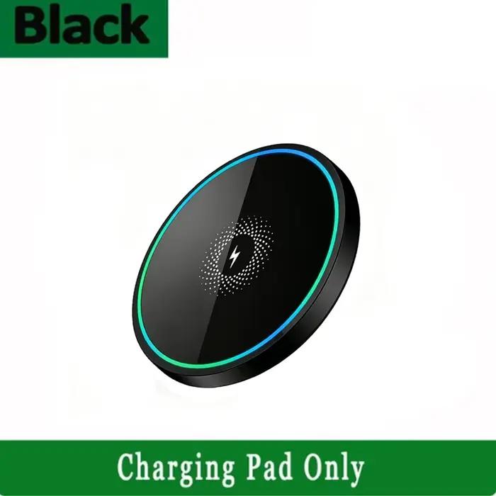 Chargeur sans fil, compatible avec les téléphones iPhone et Samsung et les écouteurs Apple. Station 
