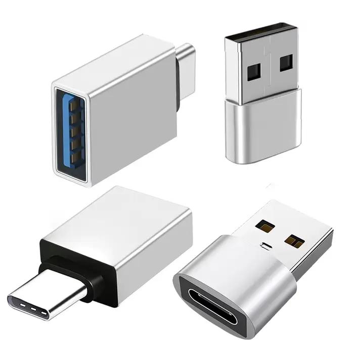 Lot de 4 adaptateurs USB C vers USB (2 packs) et adaptateurs USB vers USB C (2 packs), convertisseur