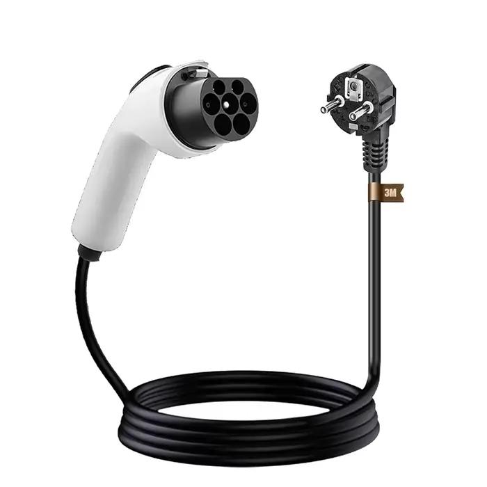 Chargeur Portable 3,5 kw 16a EV, câble de 3M 5M, prise ue Typ2, adaptateur de boîte murale pour véhi
