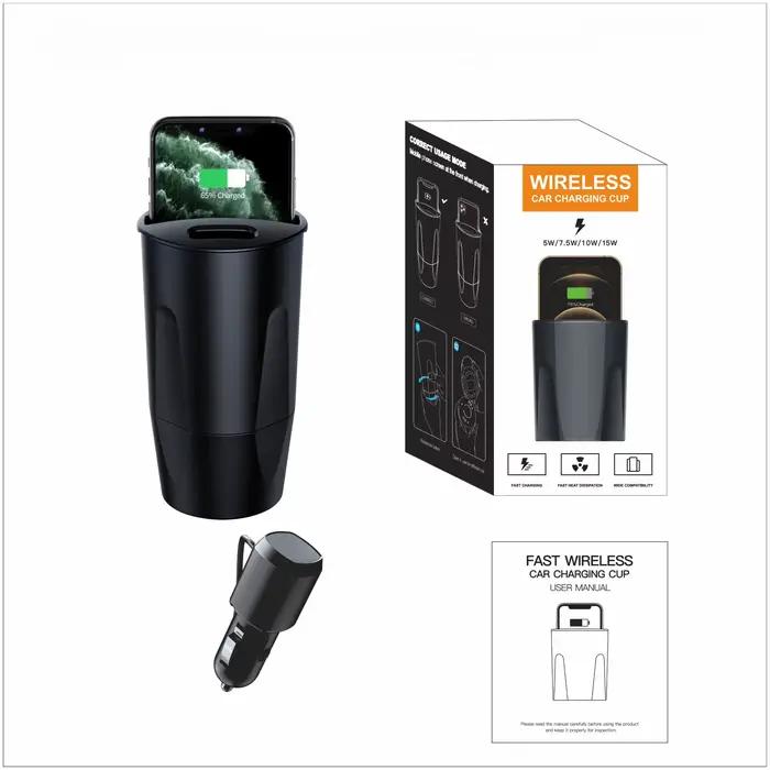 X13a 3 en 1 chargeur sans fil de voiture tasse charge de voiture multifonctionnel charge rapide supp