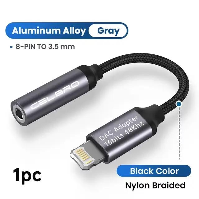 Adaptateur AUX pour Lightning Cat vers 3 5 MM, câble Audio et musique iOS pour iPhone 16 15 14 13 12