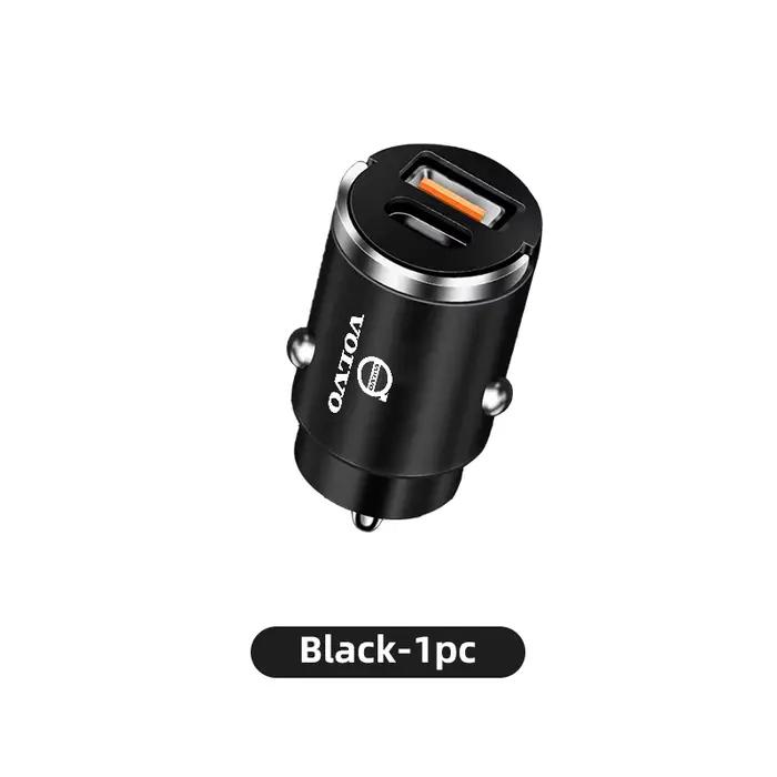 Chargeur de voiture USB Type C, adaptateur allume-cigare pour téléphone, charge rapide, pour Volvo X