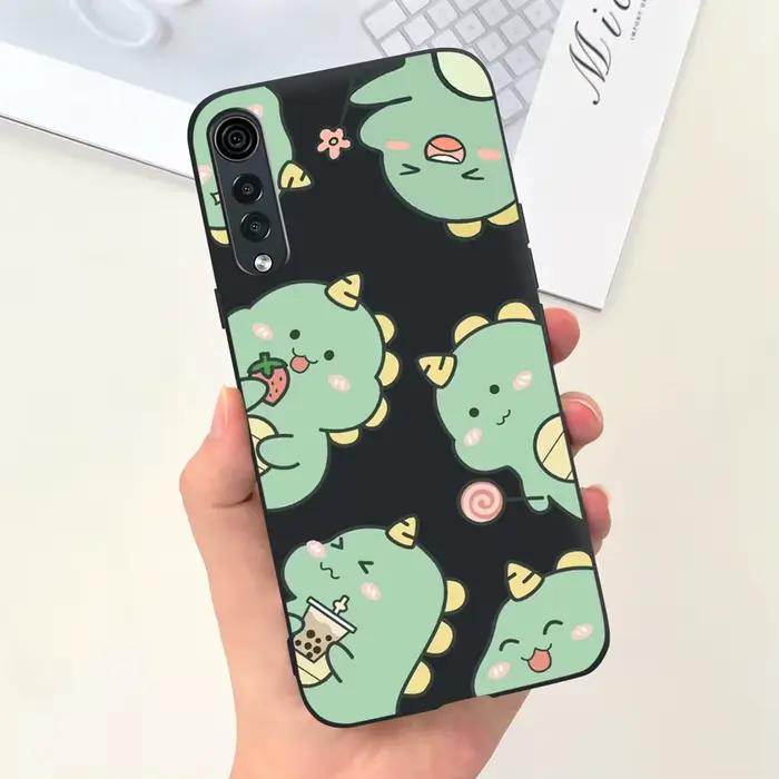 Pour LG velours étui LG velours 5G couverture LM-G910EMW LM-G900N antichoc pare-chocs mignon chat ca