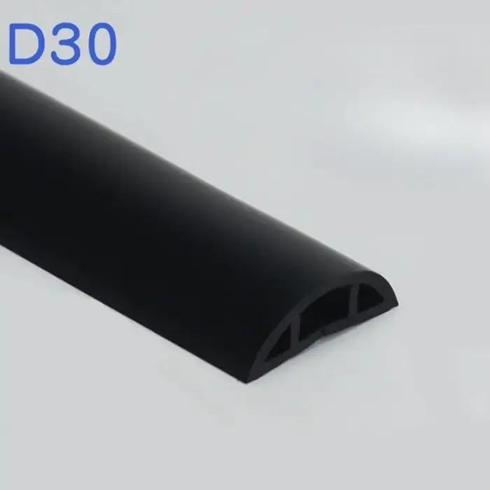Conduit de câble de sol Flexible 2M/78,74 pouces, auto-adhésif, Protection de câble de sol en Pvc, p