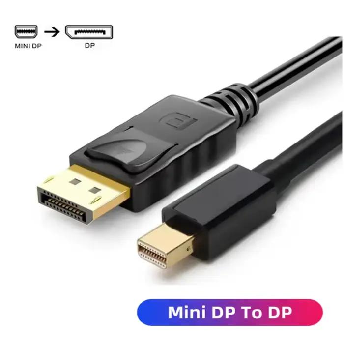 Câble Mini DisplayPort vers DP DisplayPort de 1.8m, 4K @ 60Hz 2K @ 144Hz, câble adaptateur Mini DP m