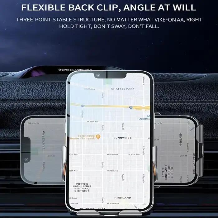 Chargeur de voiture sans fil magnétique, support de téléphone pour iPhone 14 13 12 X XR Samsung, sup
