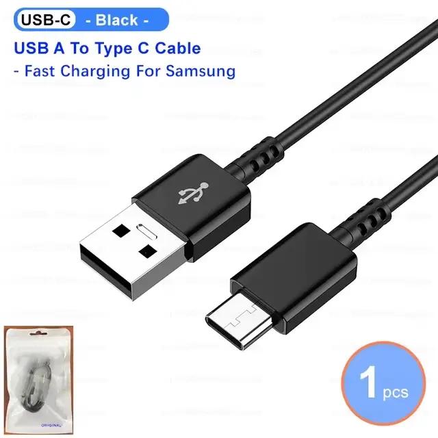 Câble USB C d'origine pour Samsung, cordon de charge rapide et de transfert de données pour Galaxy A