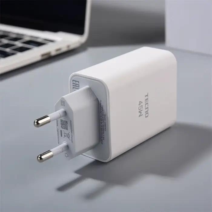 TECNO – chargeur 45W, adaptateur d'alimentation de charge Super rapide pour Tecno Camon 40 30 20 Pro