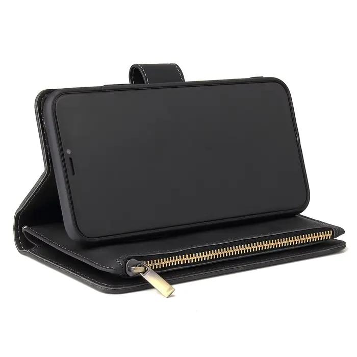Étui portefeuille en cuir de qualité supérieure pour iPhone 16 15 14 13 12 11 17 Pro Max Plus 17Air 