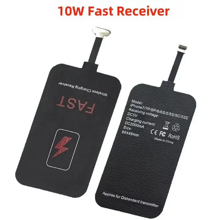 10W 5V/2A chargeur sans fil récepteur téléphone chargeur bobine USB-C pour iPhone 4 5 5s 6 6s 7 7 Pl