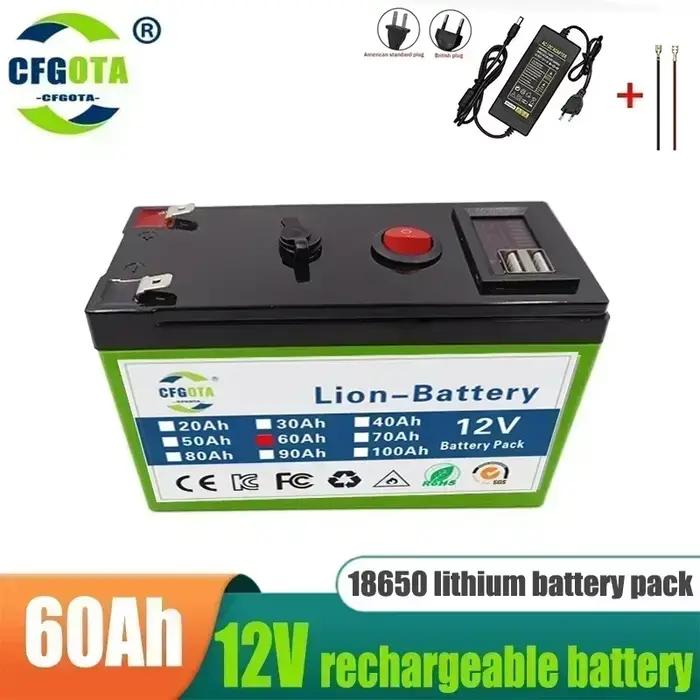 Batterie au Lithium 12V 100Ah 18650 batterie LiFePO4 Rechargeable pour batterie de véhicule électriq