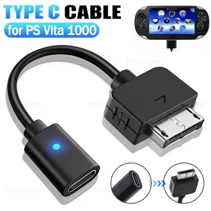 Câble USB C pour PS Vita 1000, adaptateur de charge portable, convertisseur de type C, cordon d'alim