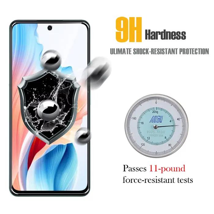 Protecteur d'écran pour OPPO A79 5G, verre trempé HD cristal 9H, étui anti-rayures, Mica amical, hau