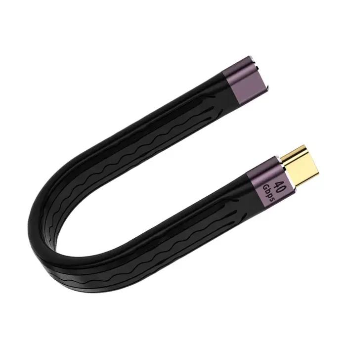 Câble d'extension 40Gbps câble d'extension USB C femelle à mâle 100W fil d'extension Type C cordon d