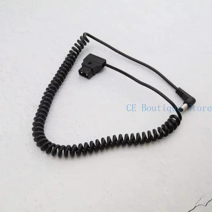 D-tap vers DC5.5x2.1MM câble enroulé à droit moniteurs câble d'alimentation pour Bmcc Bmpc caméra co