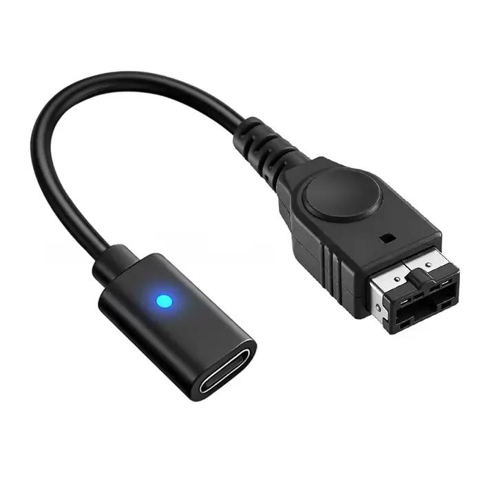 Câble de charge USB Type C pour Nintendo GBA SP Game Boy Advance avec voyant LED, alimentation, cord