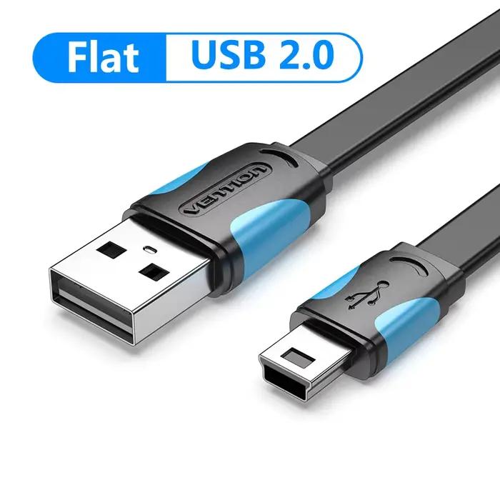 Vention – câble Mini USB 2.0 pour chargement rapide et transfert de données, pour appareil photo num