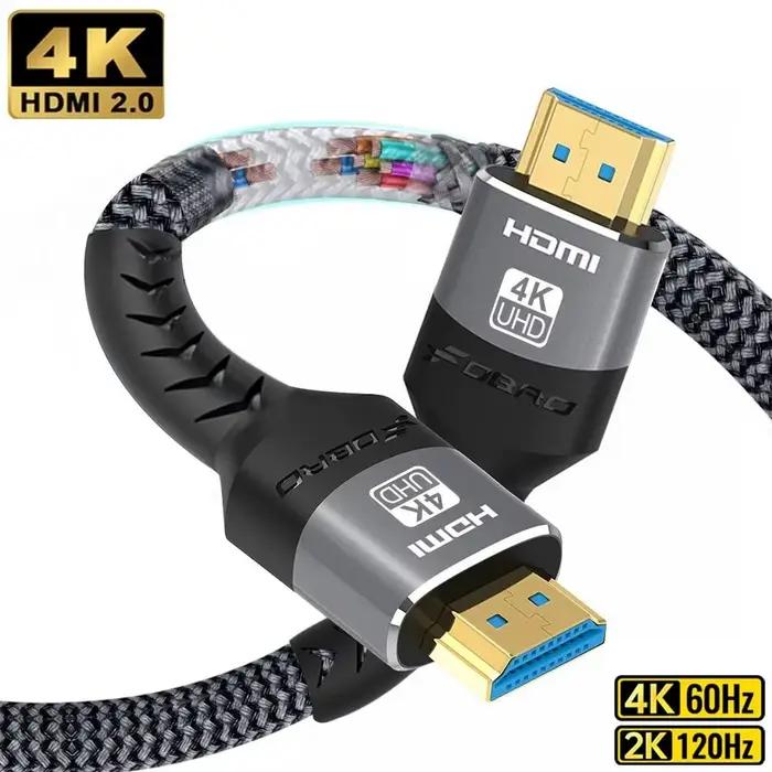 Câble HDMI 4K Compatible HDMI 2.0, 8K 60Hz 4K 120Hz 2K 144Hz 48Gbps, commutateur séparateur HDTV pou