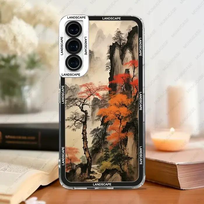 Coque souple pour Samsung Galaxy S25 S24 S20 S21 FE S22 S23 Ultra A52 A53 A73 A54 A14, peinture de p