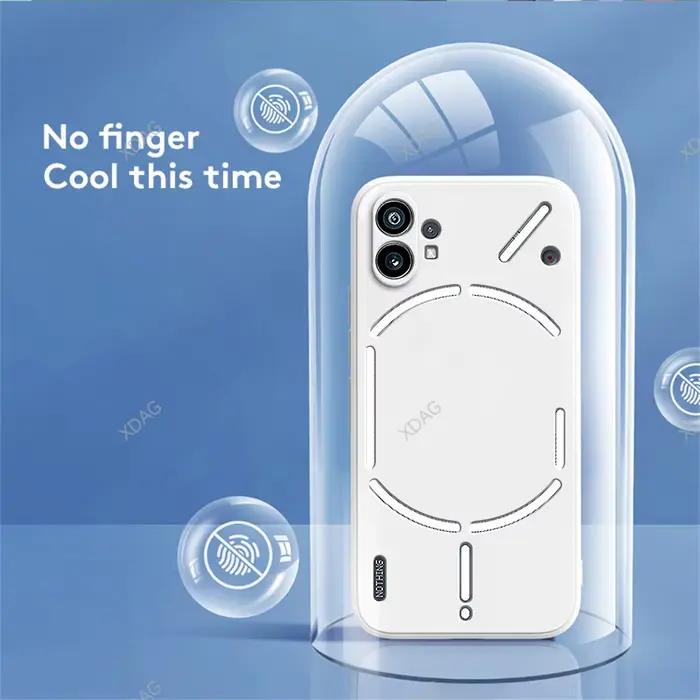 Coque de Protection d'objectif pour téléphone rien (1) One 1 6.55 "A063, couverture arrière en Silic