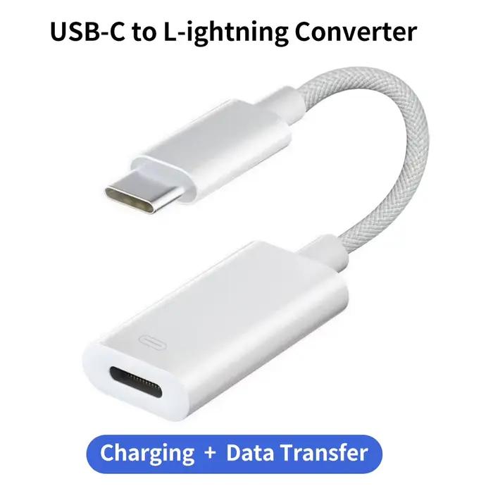 Câble adaptateur audio USB C vers Lightning pour iPhone 15, adaptateur pour écouteurs, convertisseur
