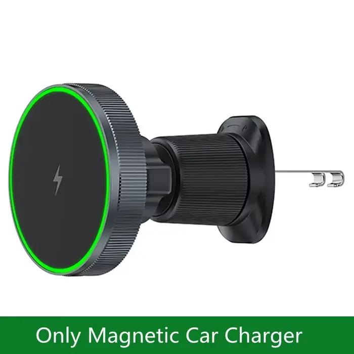 Support de chargeur sans fil magnétique pour voiture, support de téléphone magnétique, station de ch