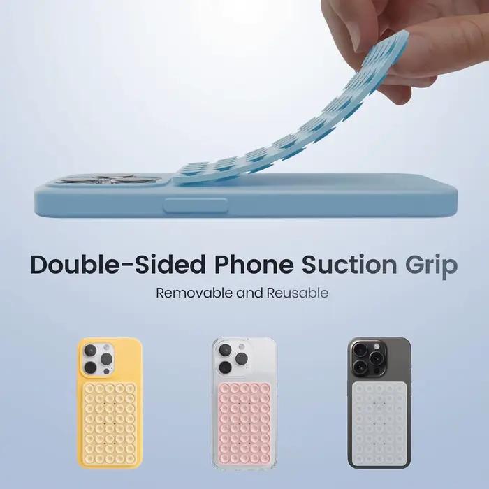 Support de téléphone à ventouse Double face, coque de téléphone à ventouse en Silicone, poignée de t