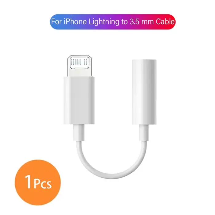 Adaptateur de câble pour iPhone 14 13 12 11 Pro Max X XS XR 8 Plus Apple Original Lightning To 3,5 M
