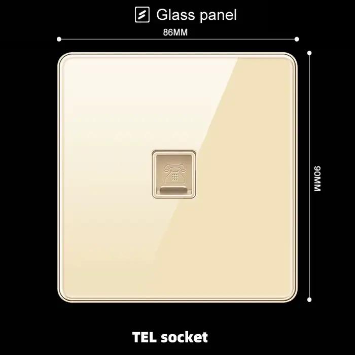 Prise réseau Gigabit dissimulée, type 86, CAT6, panneau d'informations à large bande, prise de câble