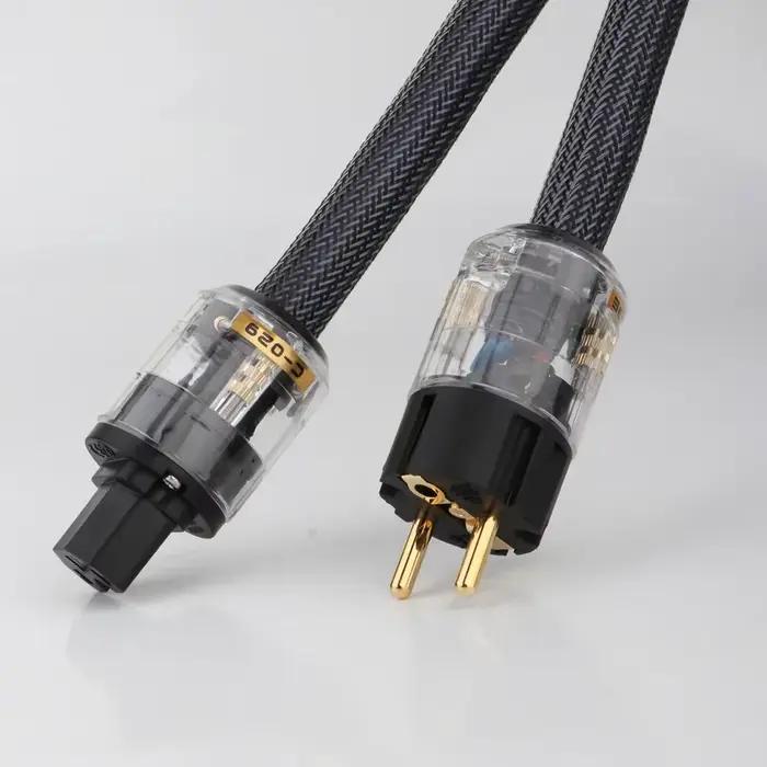 Câble d'alimentation audio haute fidélité US/EU, câble en cuivre OFC, Hi-End 400 Signature avec conn