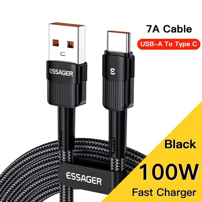 Essager 100W USB Type C vers USB C câble USB-C PD chargeur de charge rapide cordon pour Macbook Sams