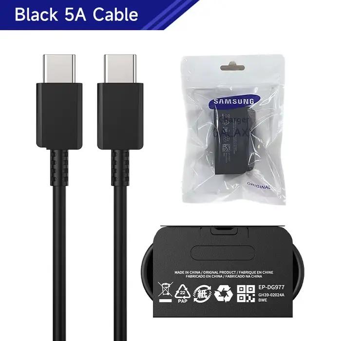 Samsung-Câble USB de type C d'origine, charge rapide, Galaxy S23, S22, S21, S20 Plus Ultra, Note 20,