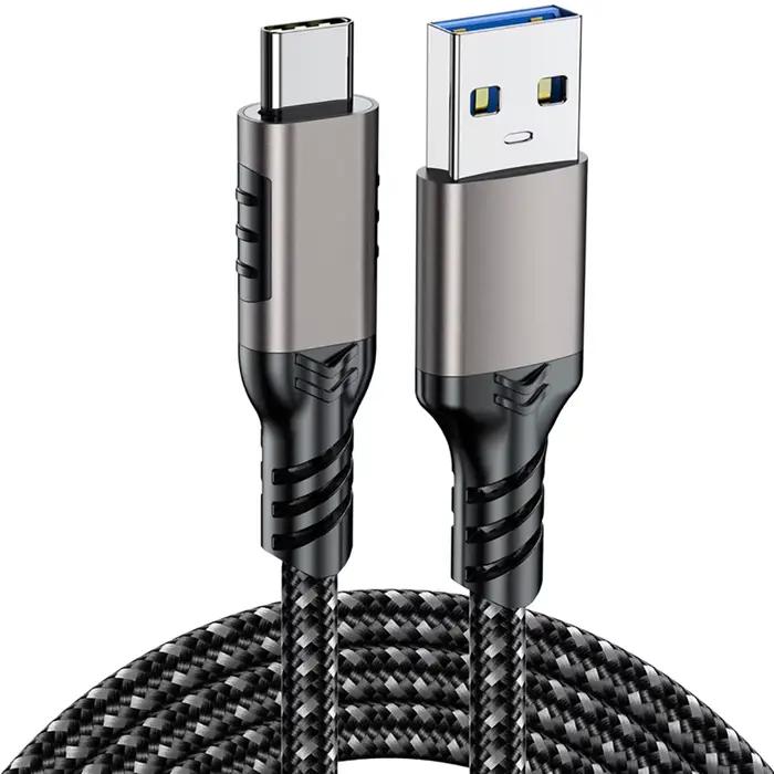 Câble USB-A 3.2 Gen2 vers USB-C 10 Gbps 60 W, câble USB 3.0/3.1/3.2, câble USB A vers USB Type C pou