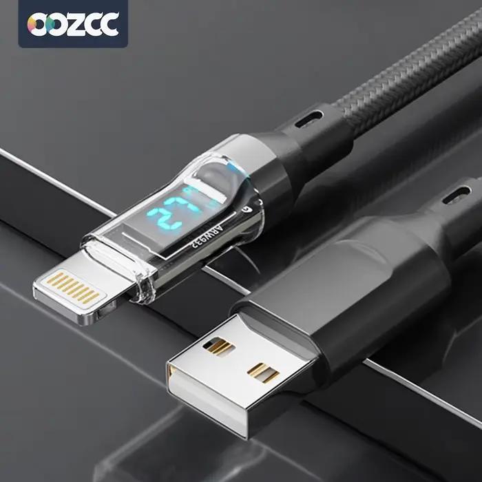 Câble de Charge rapide PD 27W pour écran LCD, coque transparente, transfert de données, USB A type-c