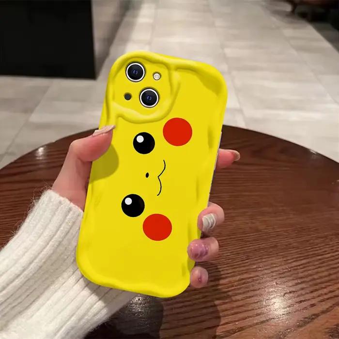 Nouvelle personnalité Pokémons mignon 3D vague étui pour iPhone 16 15 14 13 12 11 Pro Max Mini X XR 