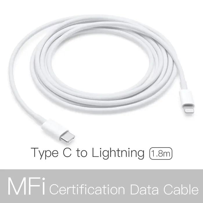 Câble de chargement Lightning pour iPhone 14 13 Pro Max USB Type C vers Lightning PD 30w cordon de c