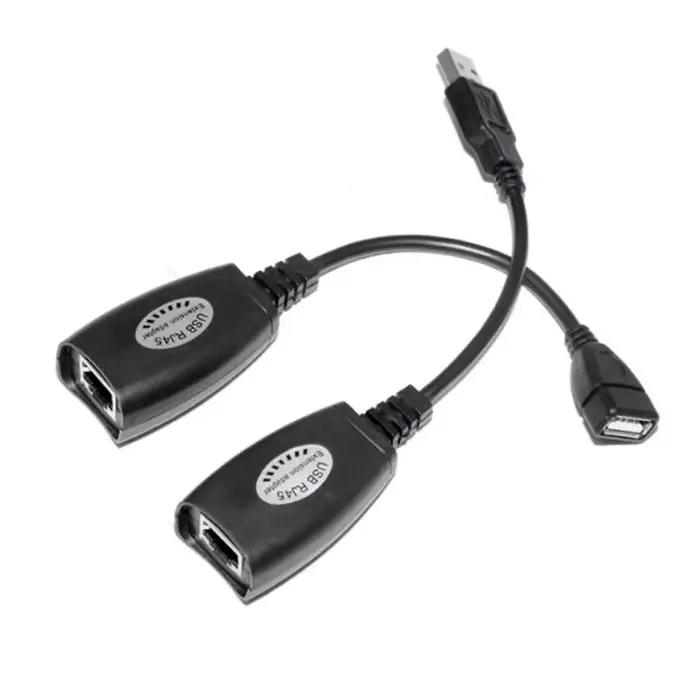 Adaptateur de câble d'extension Ethernet USB vers RJ45 LAN, 1 paire, convertisseur d'extension de Di
