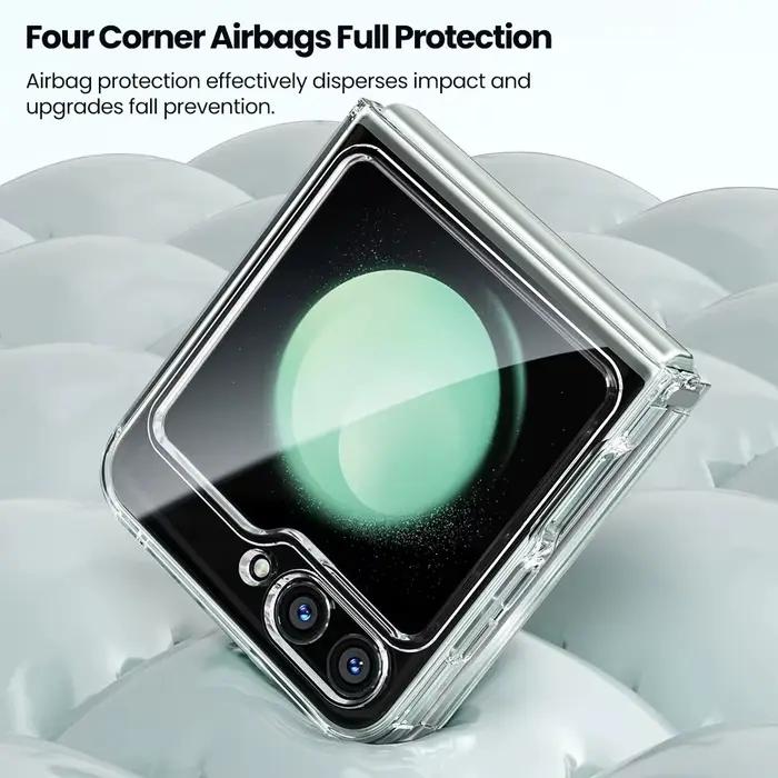 Toocki étui Transparent en TPU pour Samsung Galaxr Z Flip 5 4 3 5G protecteur de téléphone housse an