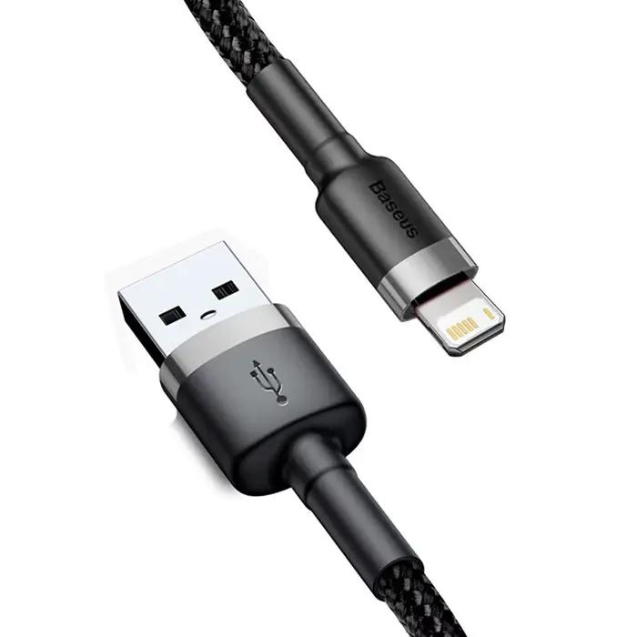 Câble USB Baseus pour iPhone14 13 12 11 Pro Max Xs X 8 Plus câble 2.4A câble de charge rapide pour c