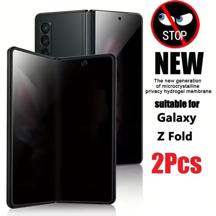 Film Hydrogel Anti-espion, 2 pièces, pour Samsung Galaxy Z Fold 2 3 4 5, protecteur d'écran intérieu