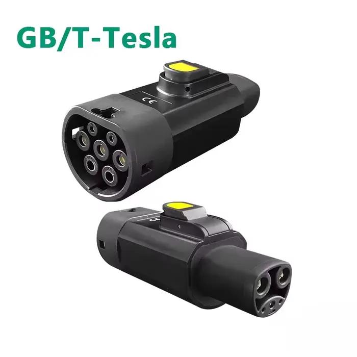 Adaptateur gb/t 32a 7kw pour super chargeur américain, adaptateur gbt vers tesla
