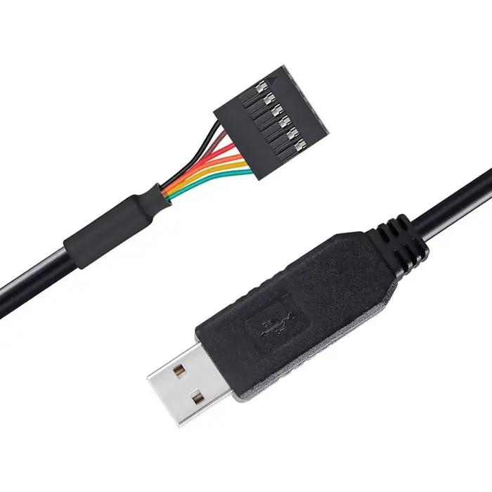 Câble adaptateur USB vers TTL série 5V, avec puce FTDI FT232RL, prise femelle 6 broches, UART IC Win