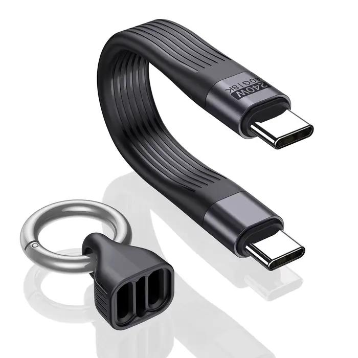AUFU PD 240W câble USB C court USB4 40Gbps transfert de données 8K 60Hz affichage vidéo Thunderbolt 