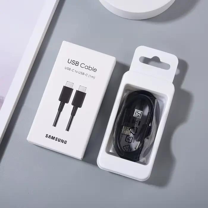 Câble d'origine SAMSUNG 45W PD USB C 1/1.8M 3A pour Galaxy S24 S25 Ultra Note 10 A54 Fold 7 6 25W Ch