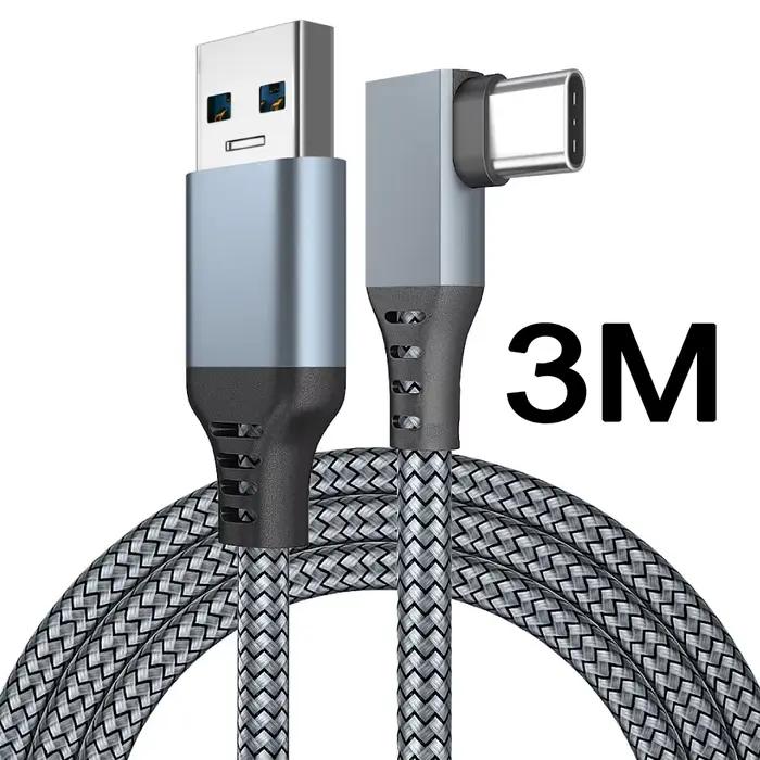 Câble USB A vers Type C 5M pour Meta Quest2 Oculus Quest 2 Link VR, lunettes de réalité virtuelle, c