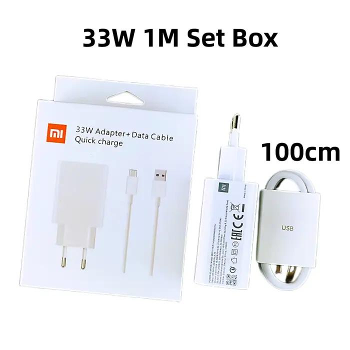 Xiaomi-Chargeur turbo d'origine, adaptateur UE, câble de type SnapUsb, charge rapide pour écouteurs 